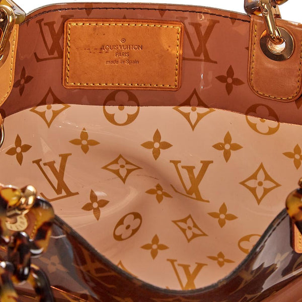 Louis Vuitton Brown Transparent Logo Shoulder Bag