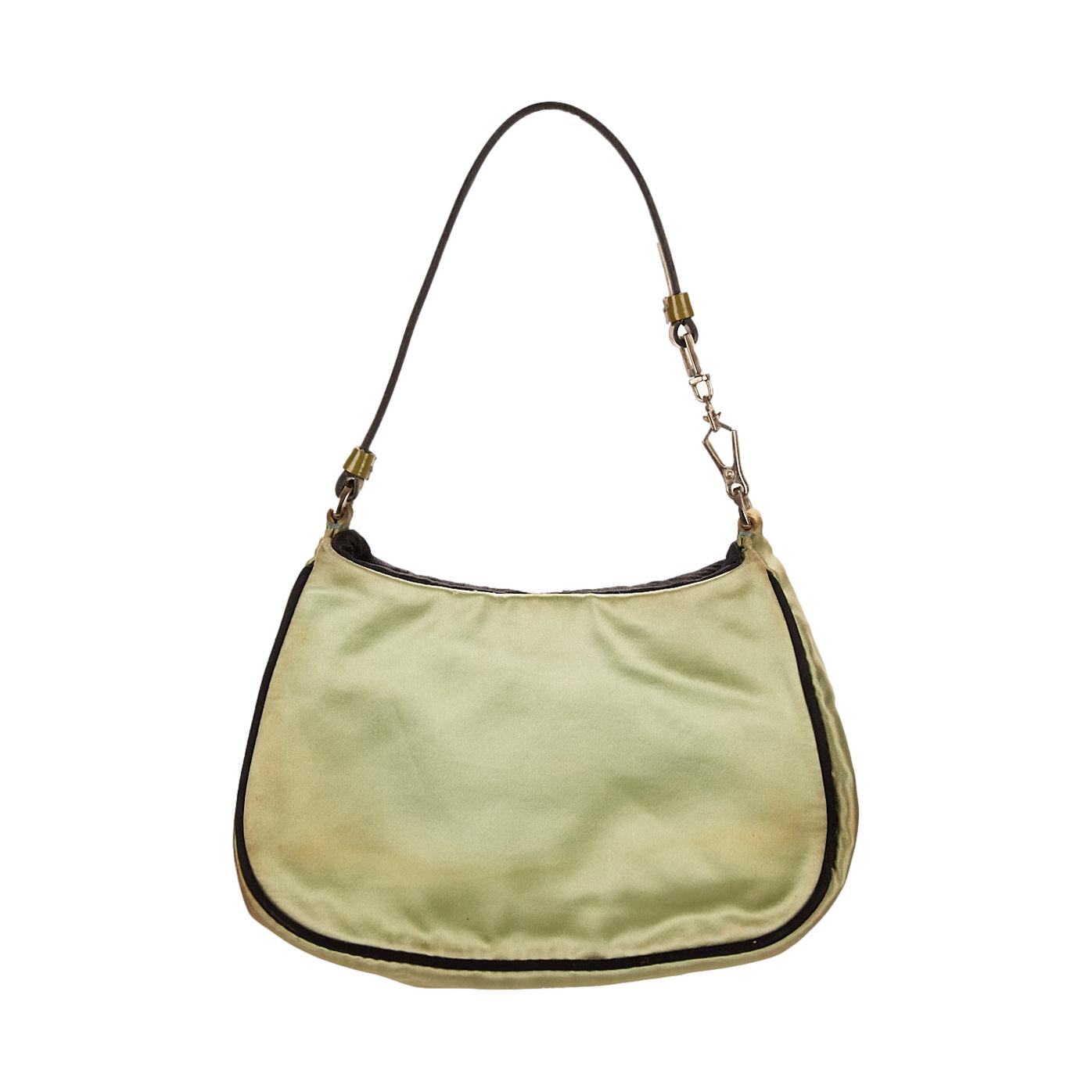 Prada Green Satin Mini Bag