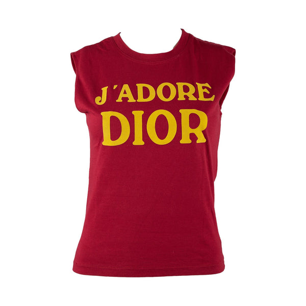 Dior J'Adore Pink Logo Tank