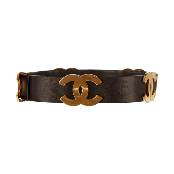 Chanel Gold Jumbo Logo Belt