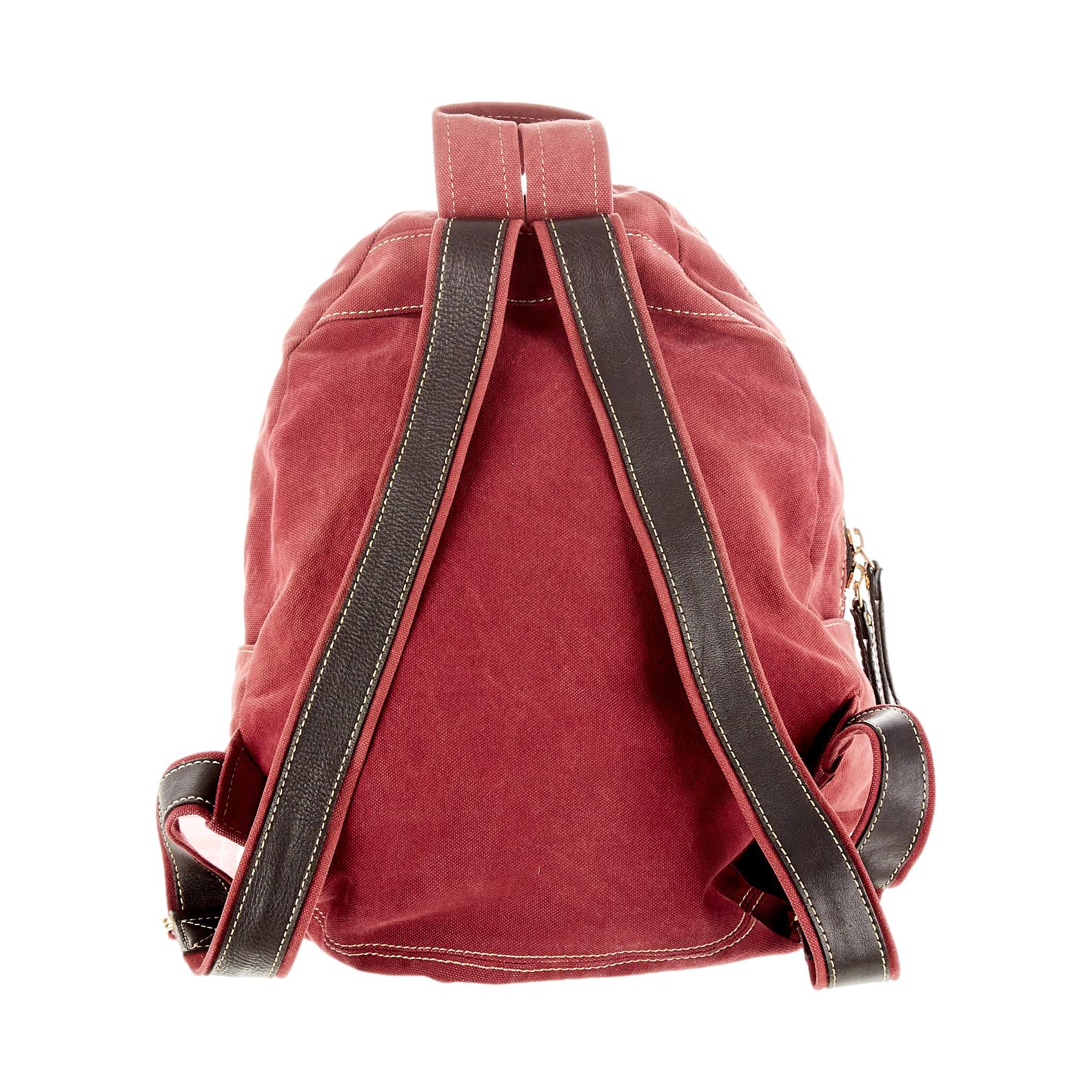 Vivienne Westwood Red Canvas Logo Backpack – Treasures of NYC