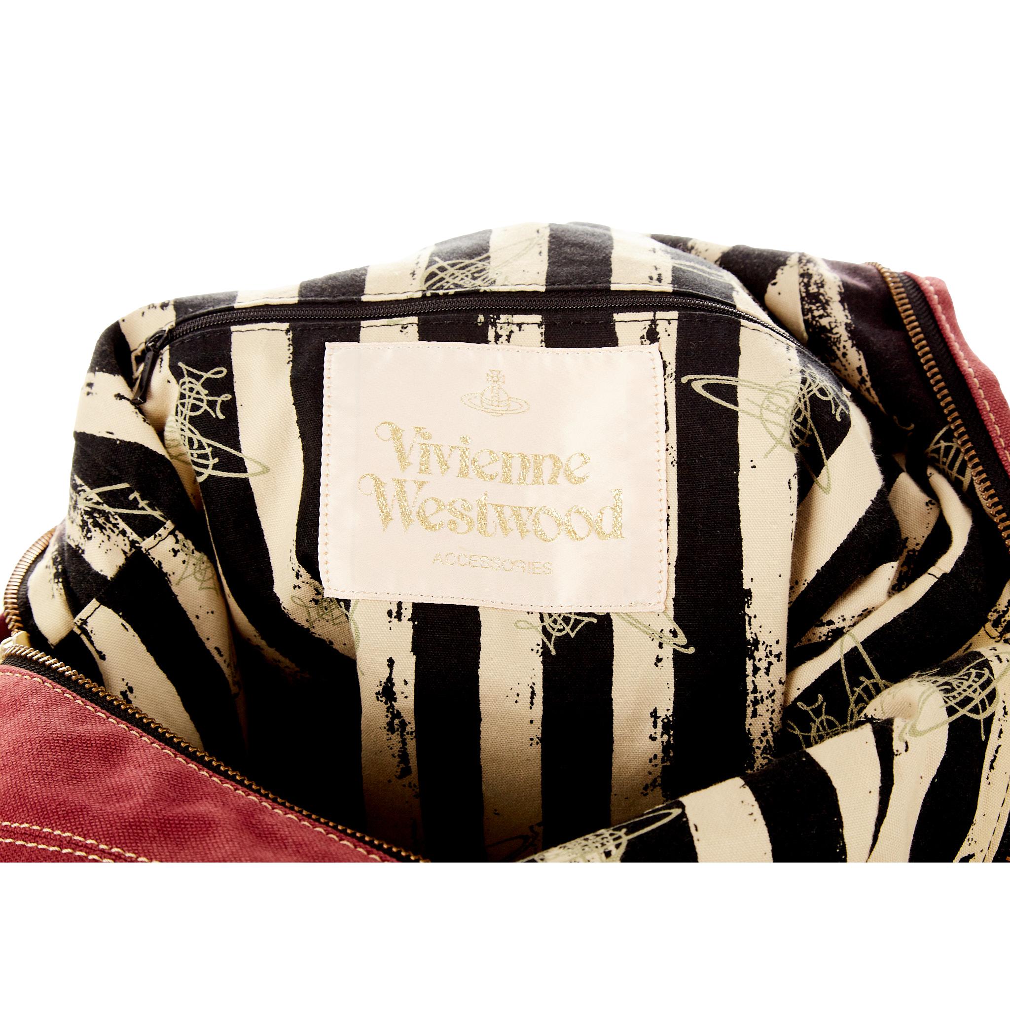 Vivienne Westwood Red Canvas Logo Backpack – Treasures of NYC