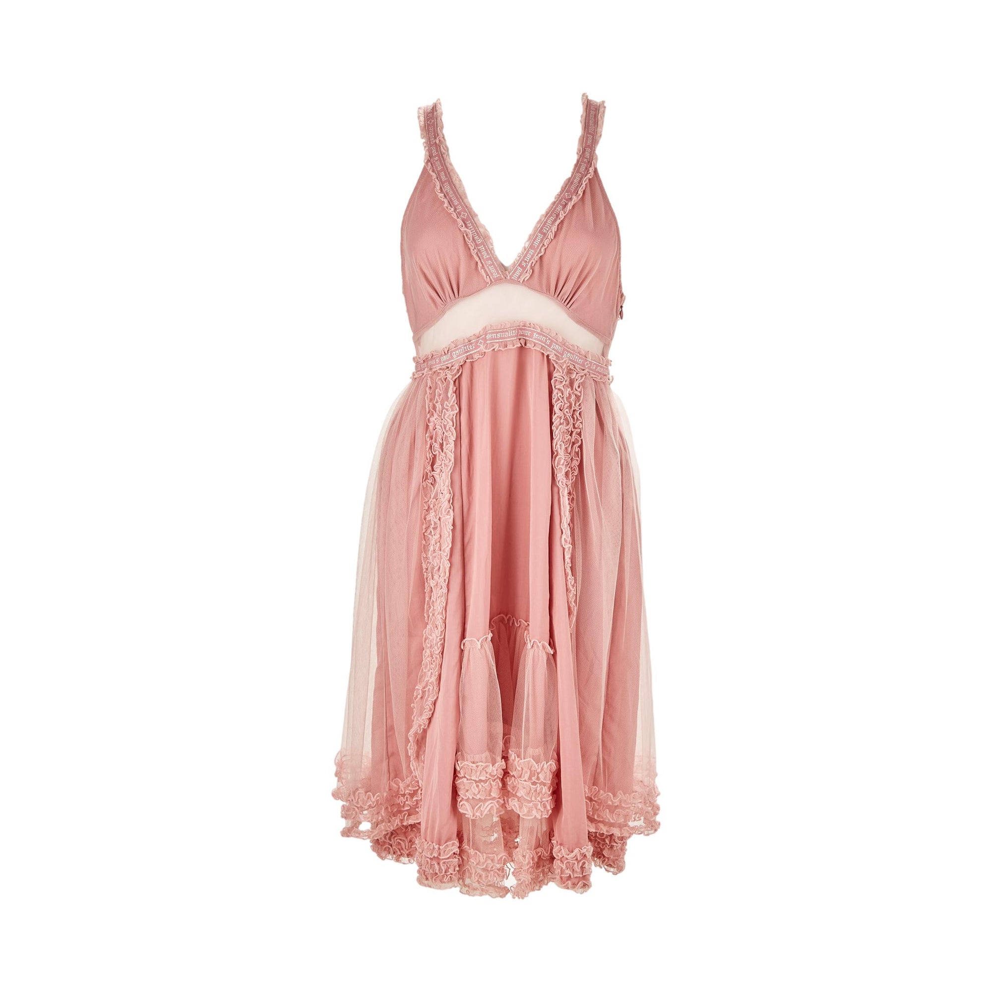 Jean Paul Gaultier Pink Ruffled Dress Treasures of NYC Jean Paul Gaultier Pink Ruffled Dress Treasures of NYC