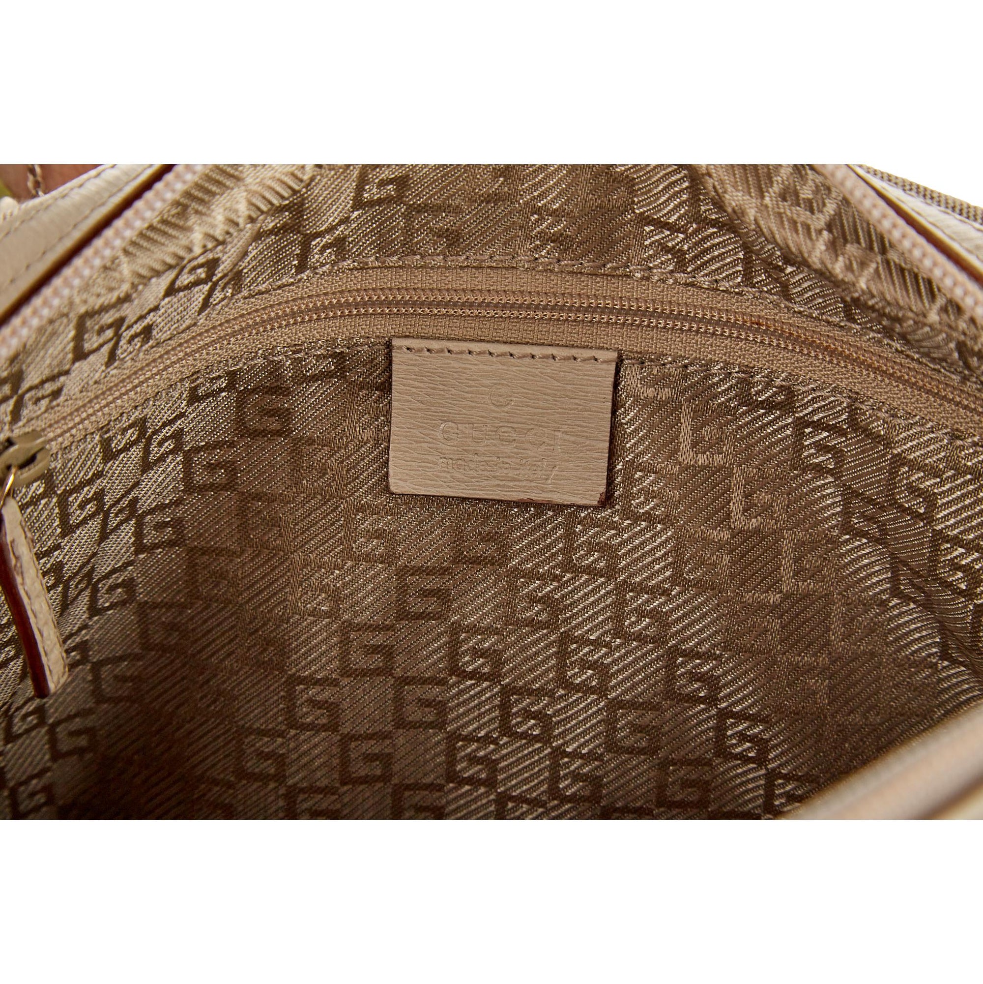 Gucci Grey Logo Top Handle Bag
