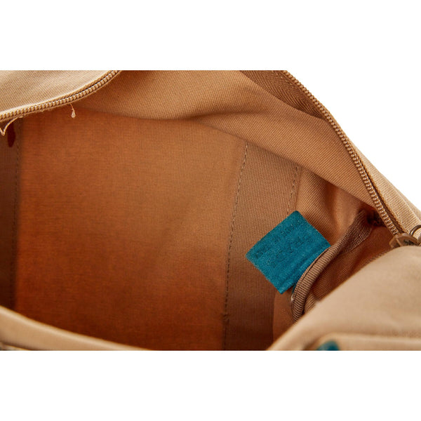 Prada Tan Canvas Shoulder Bag