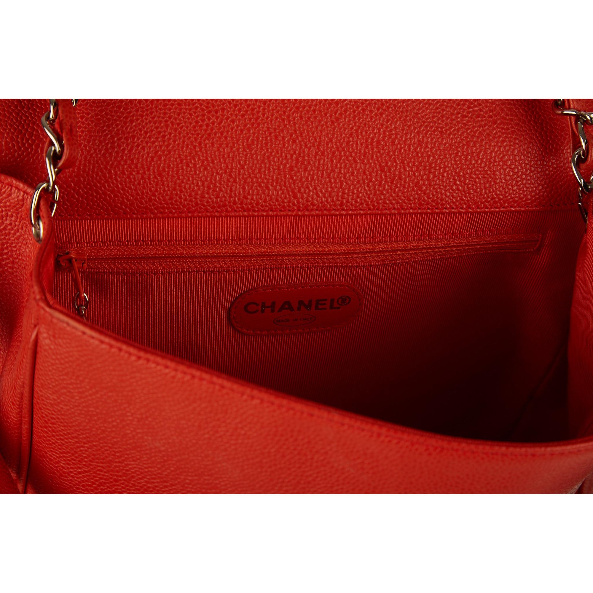 Chanel Orange Logo Shoulder Bag