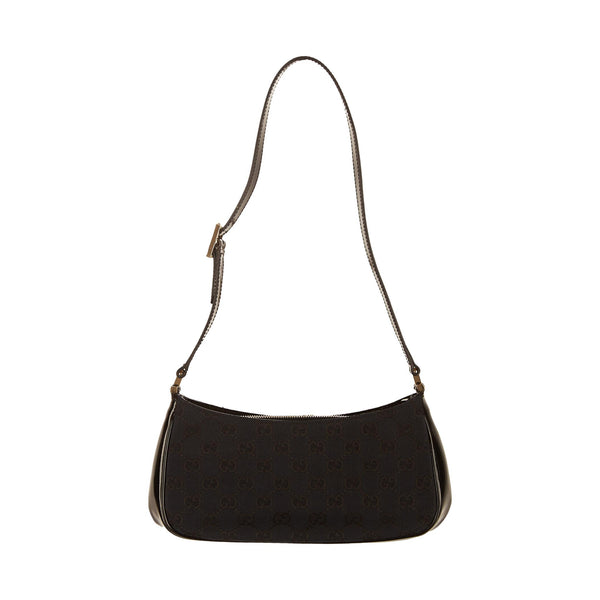 Gucci Black Logo Mini Canvas Shoulder Bag