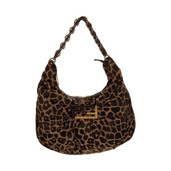 Fendi Cheetah Oversized Chain Bag
