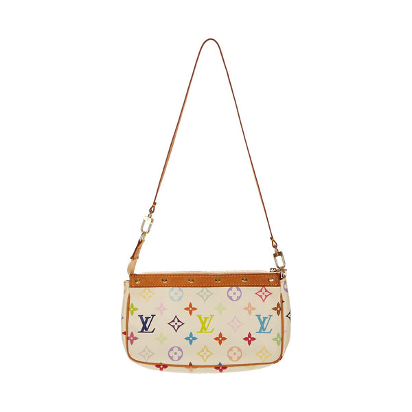Louis Vuitton White Multicolor Monogram Mini Shoulder Bag