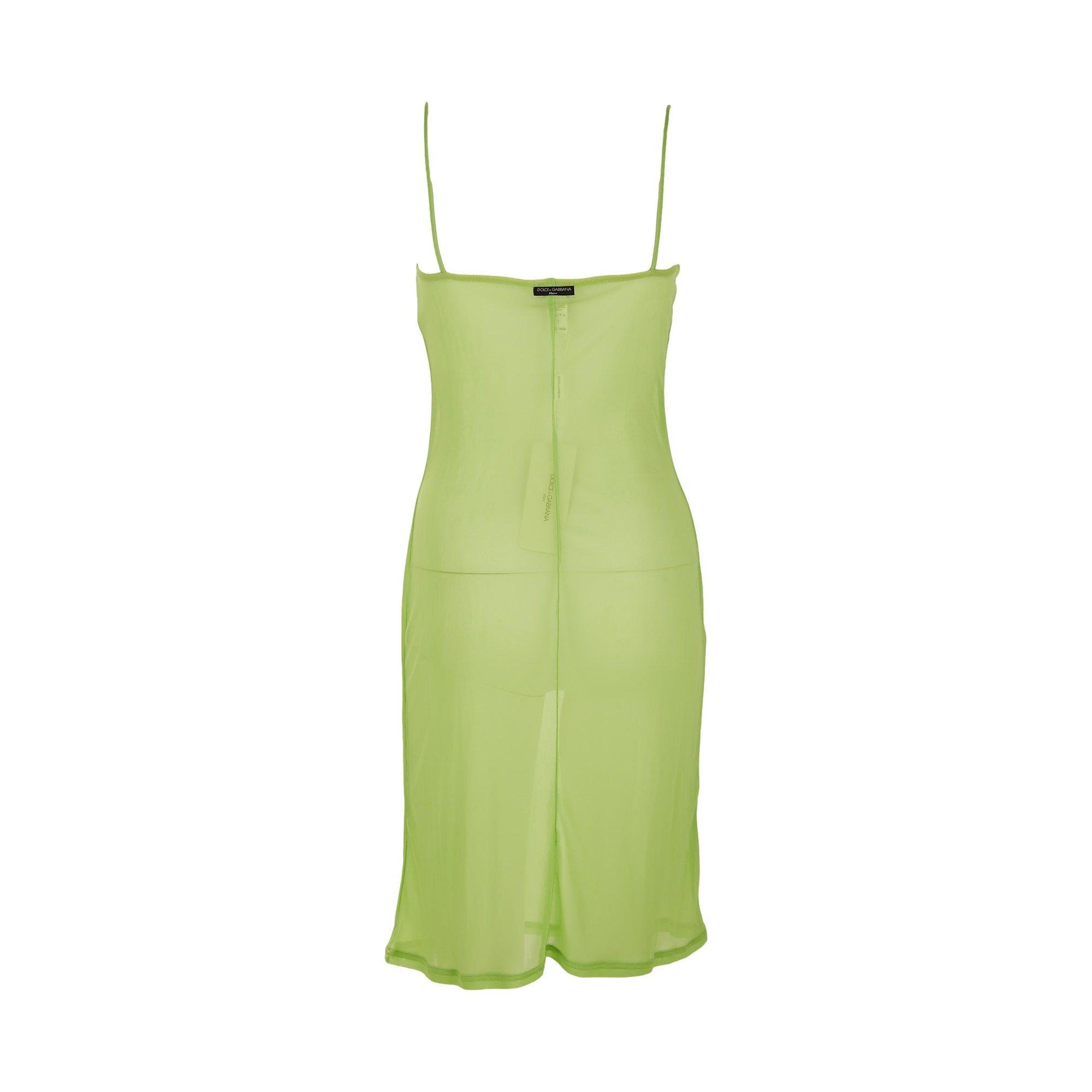 Dolce & Gabbana Lime Green Sheer Dress Treasures of NYC Dolce & Gabbana Lime Green Sheer Dress Treasures of NYC