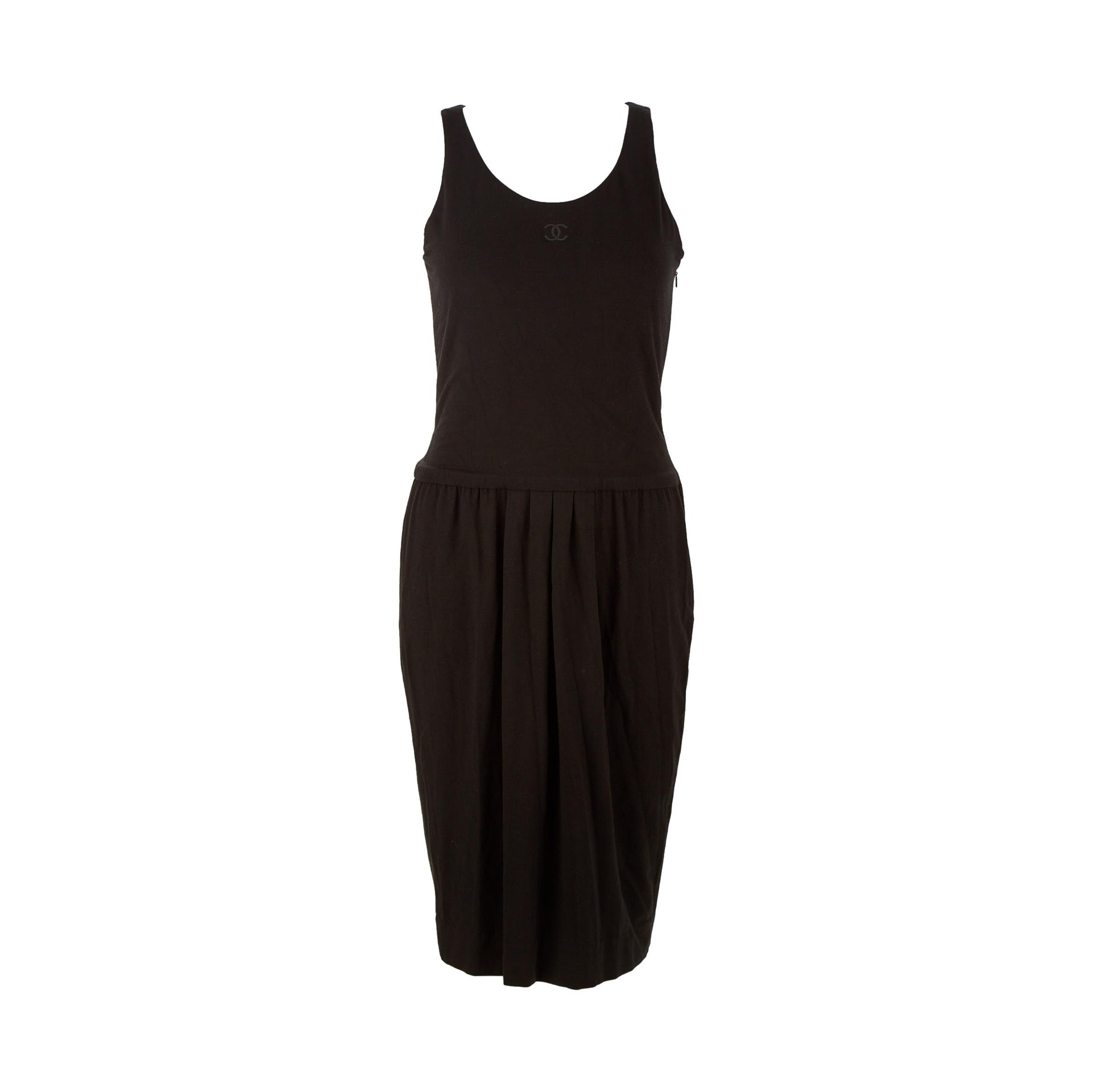 Chanel Black Logo Dress