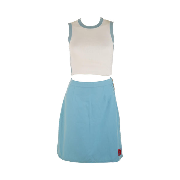 Chanel Sport Baby Blue Skirt Set
