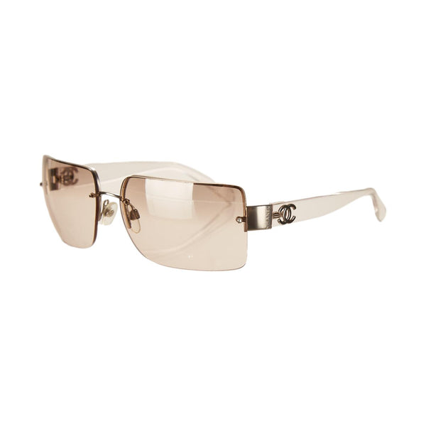 Chanel Transparent Logo Shield Sunglasses
