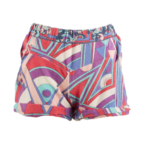Pucci Multicolor Print Terrycloth Shorts