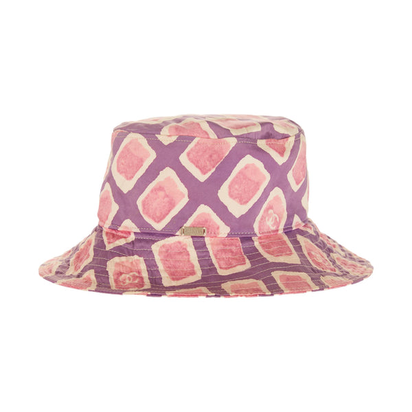 Chanel Purple Logo Bucket Hat