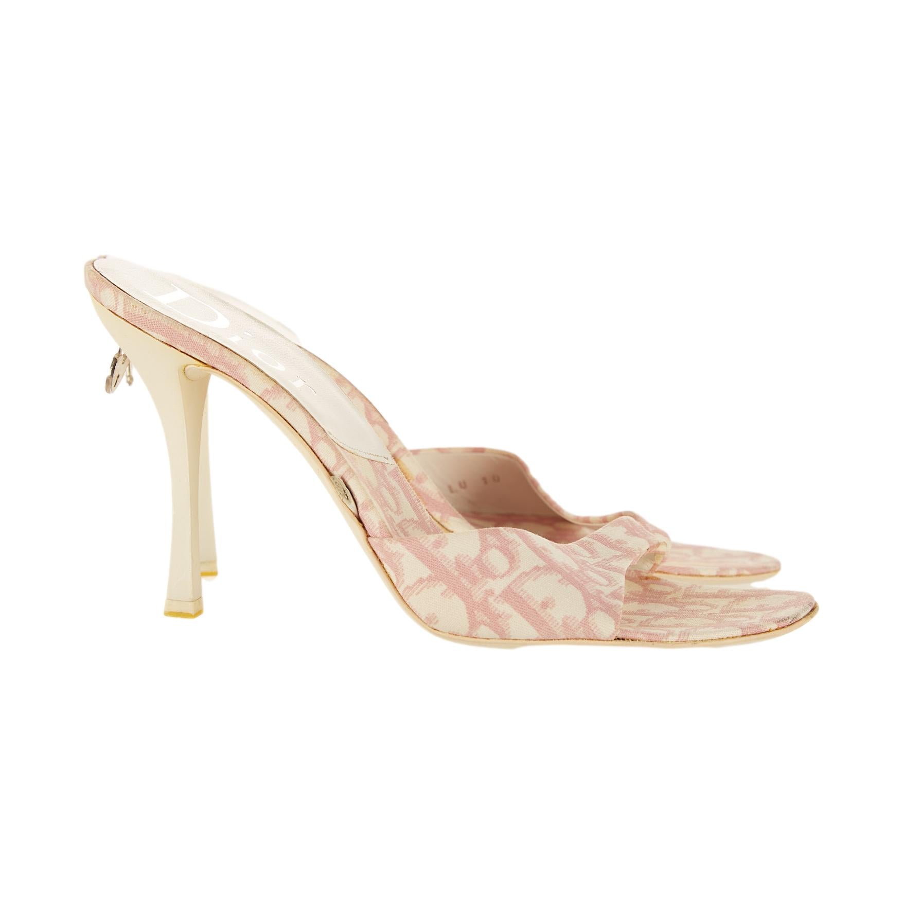 Dior Pink Logo Heels – Treasures of NYC - Main Image