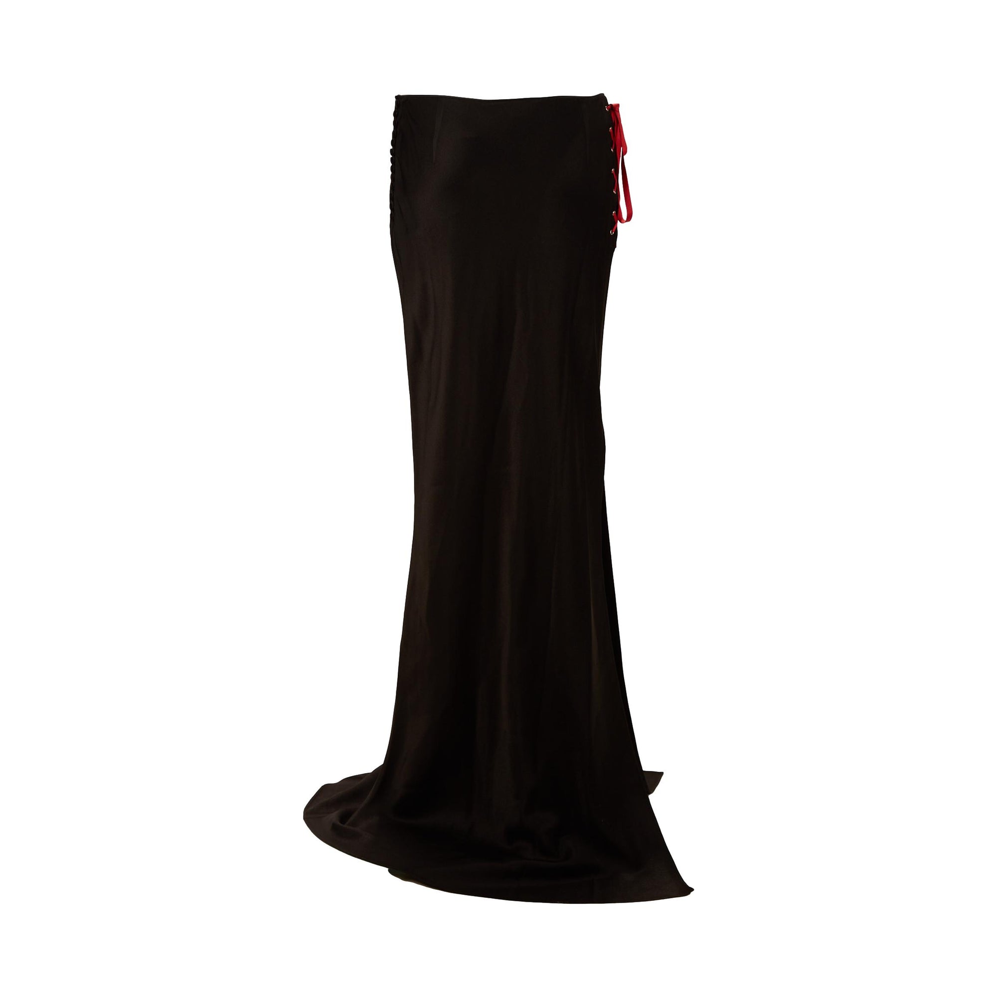 Galliano Black Tie Skirt