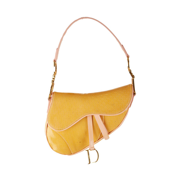 Dior Peach Mini Saddle Bag