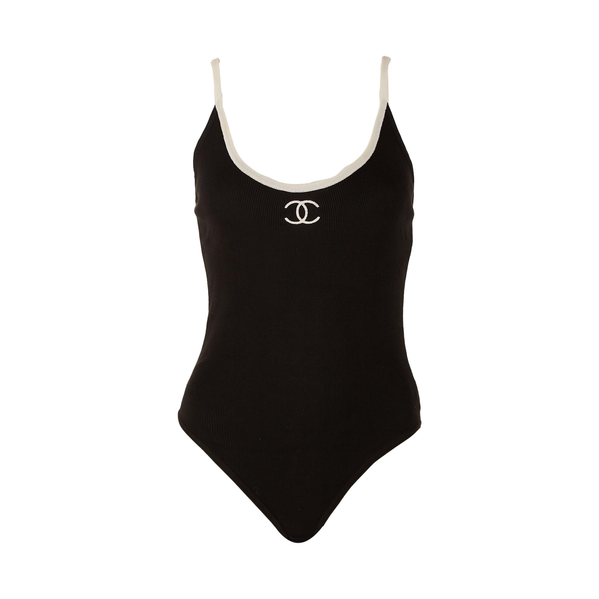 Black and White Chanel Bodysuit - Wyld Blue