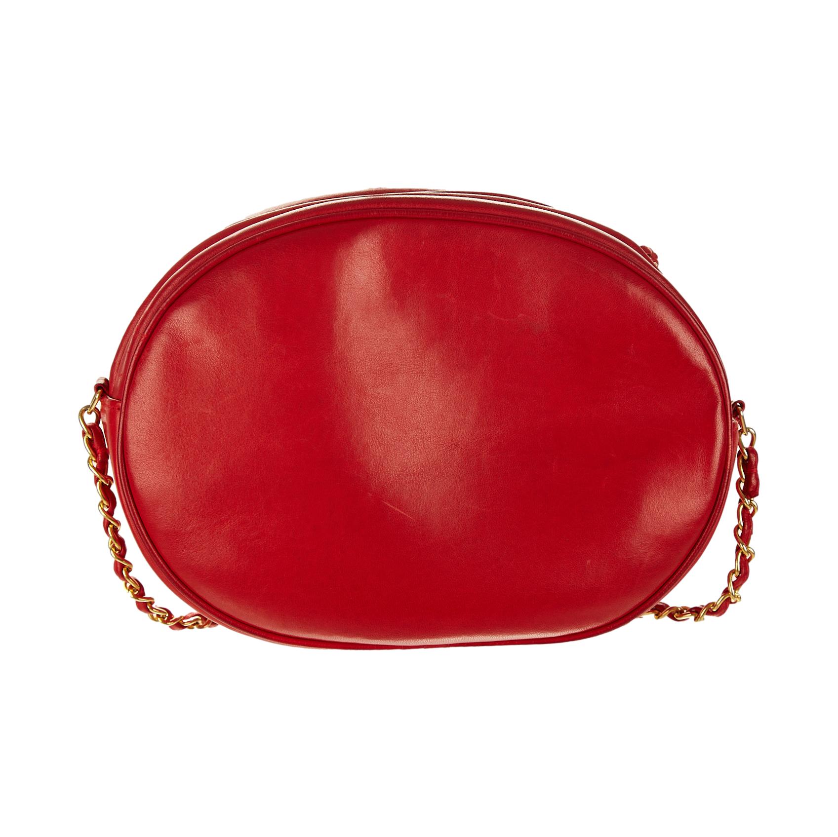 Chanel Red Tassel Chain Shoulder Bag