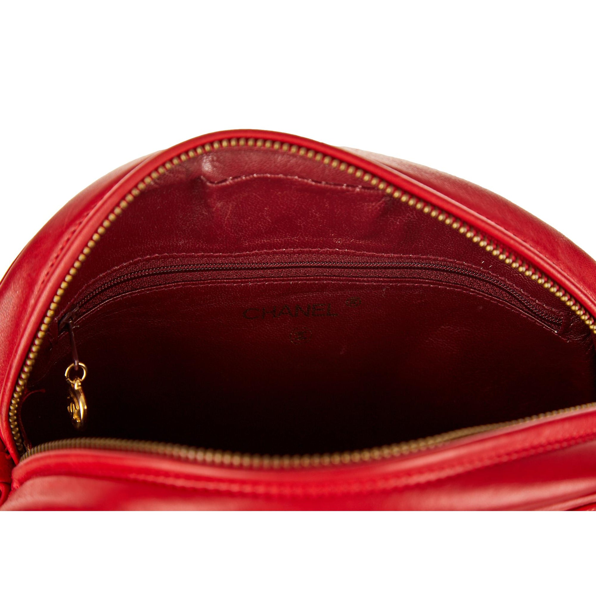 Chanel Red Tassel Chain Shoulder Bag