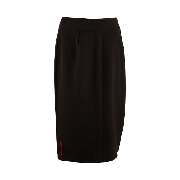Prada Black Logo Skirt