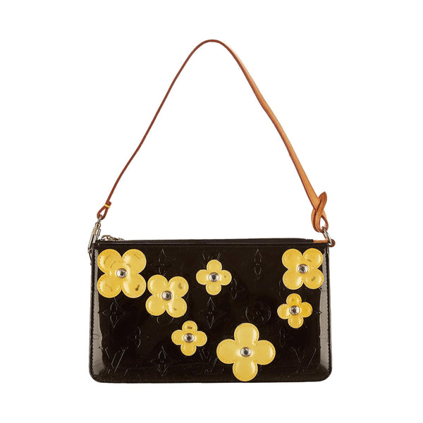 Vintage Louis Vuitton Black Floral Vernis Shoulder Bag – Treasures