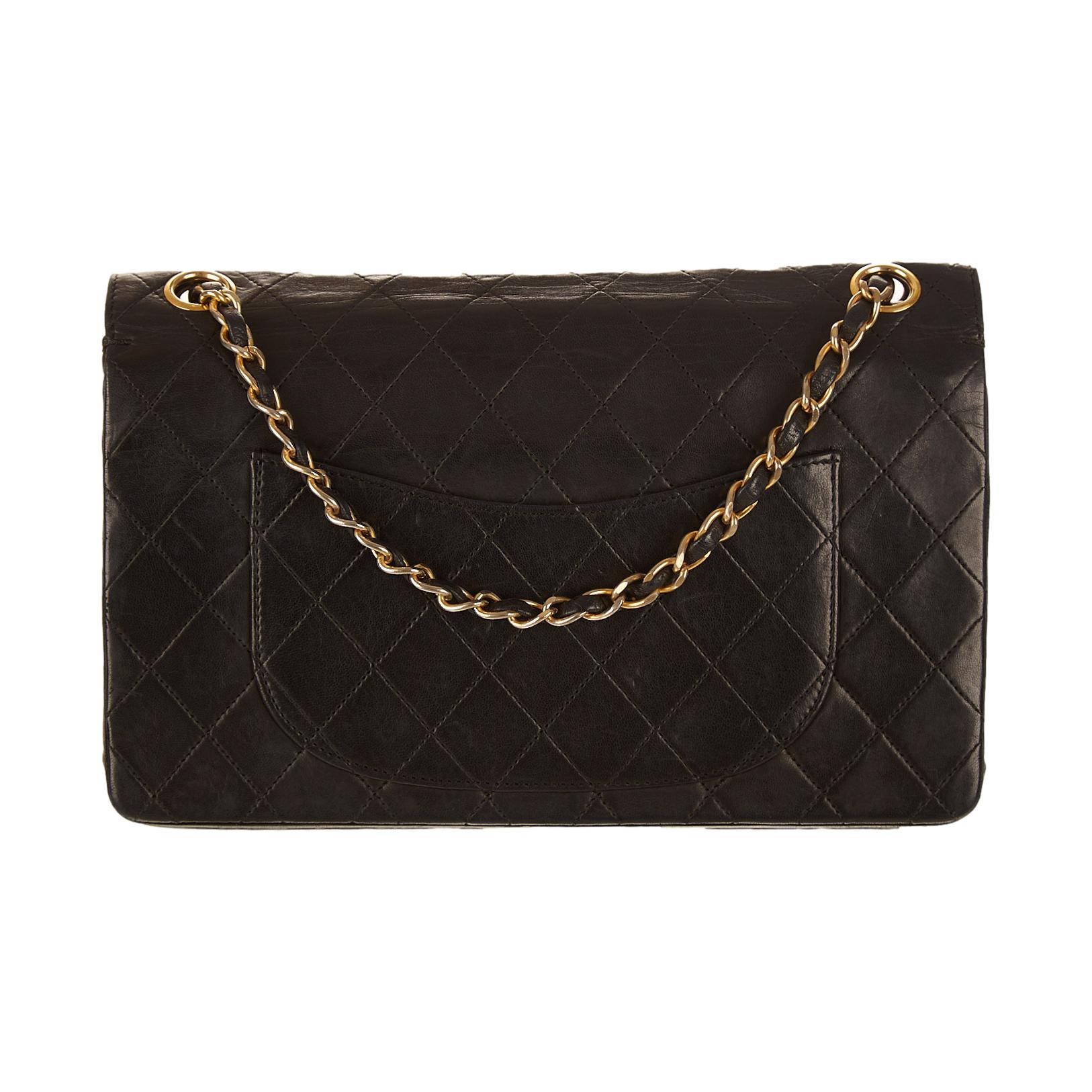 Chanel Black Quilted Double Flap Bag