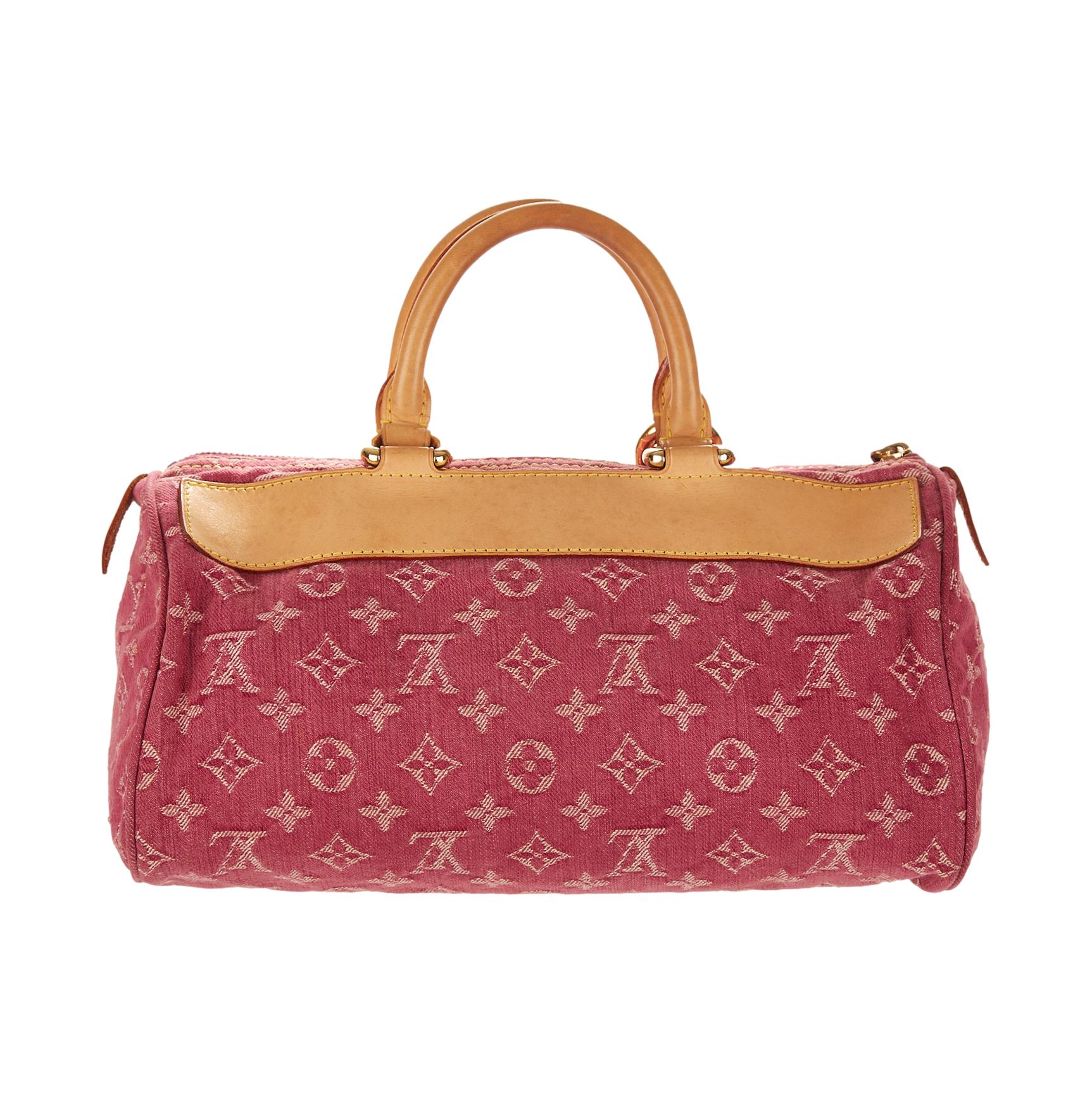 Louis Vuitton Pink Denim Bag - 3 For Sale on 1stDibs