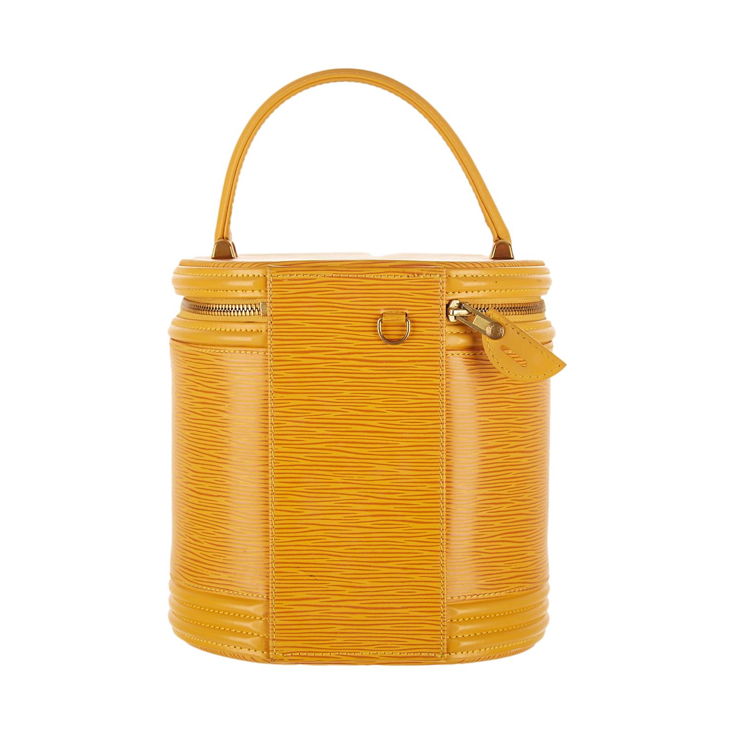 Louis Vuitton Yellow Epi Cylinder Bag