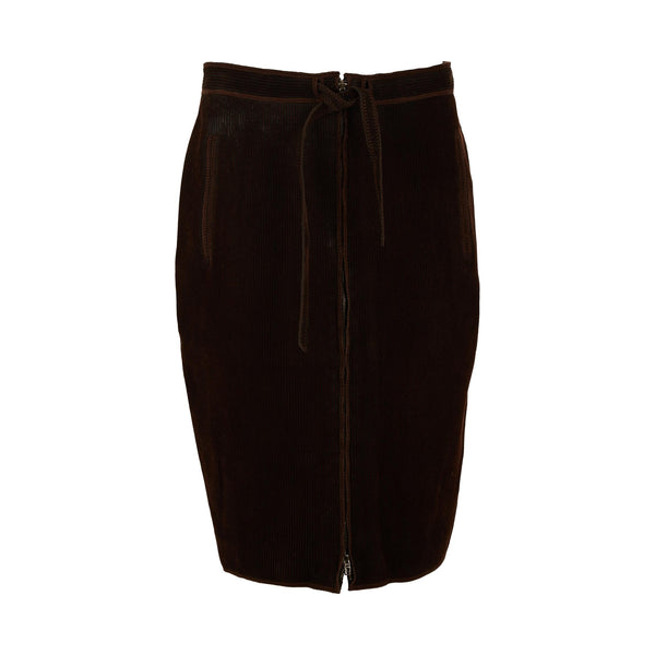 Fendi Brown Corduroy Skirt