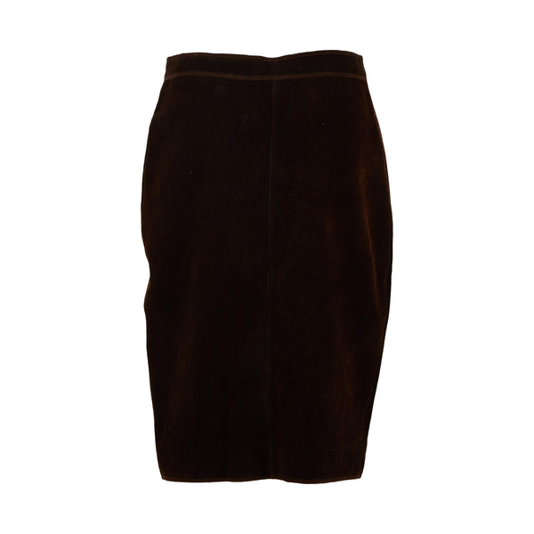 Fendi Brown Corduroy Skirt