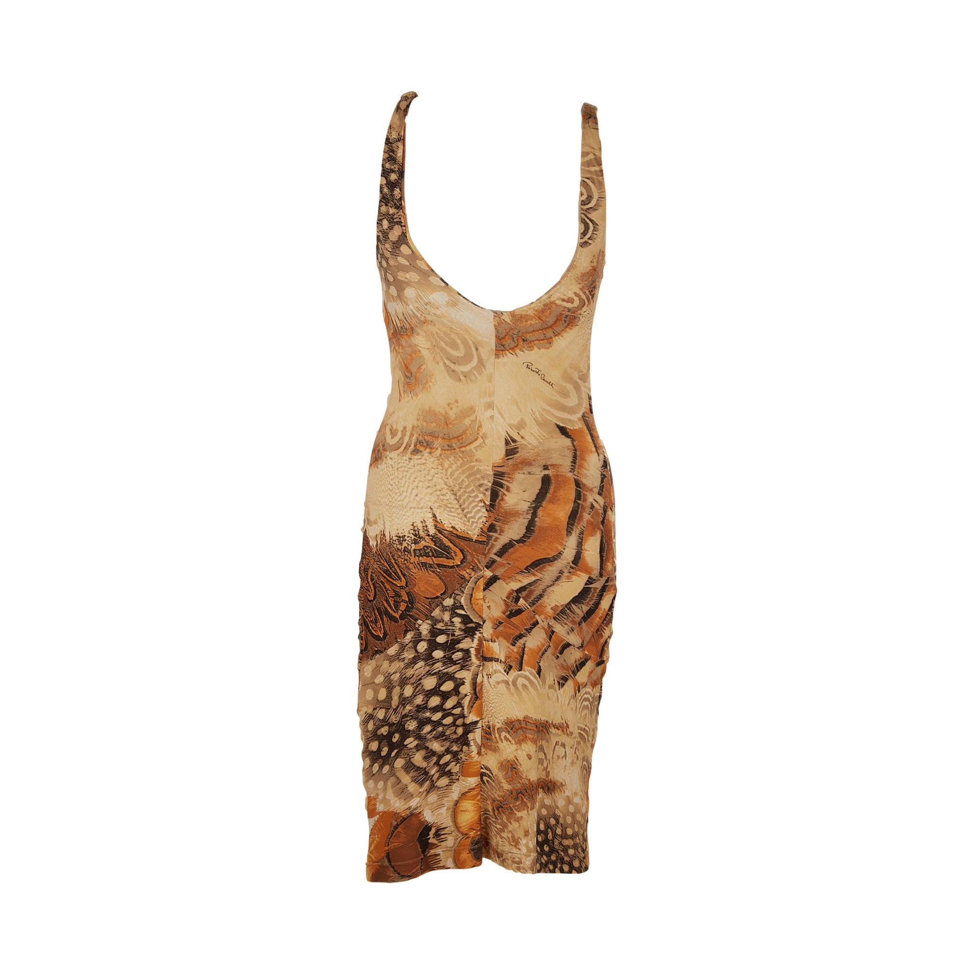 Roberto Cavalli Animal Print Ruched Dress