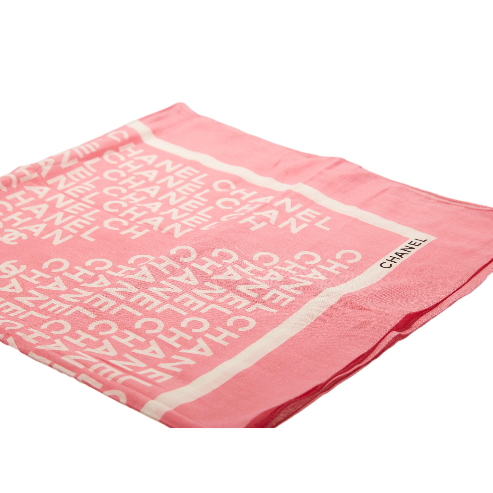 Chanel Pink Logo Scarf – Treasures of NYC