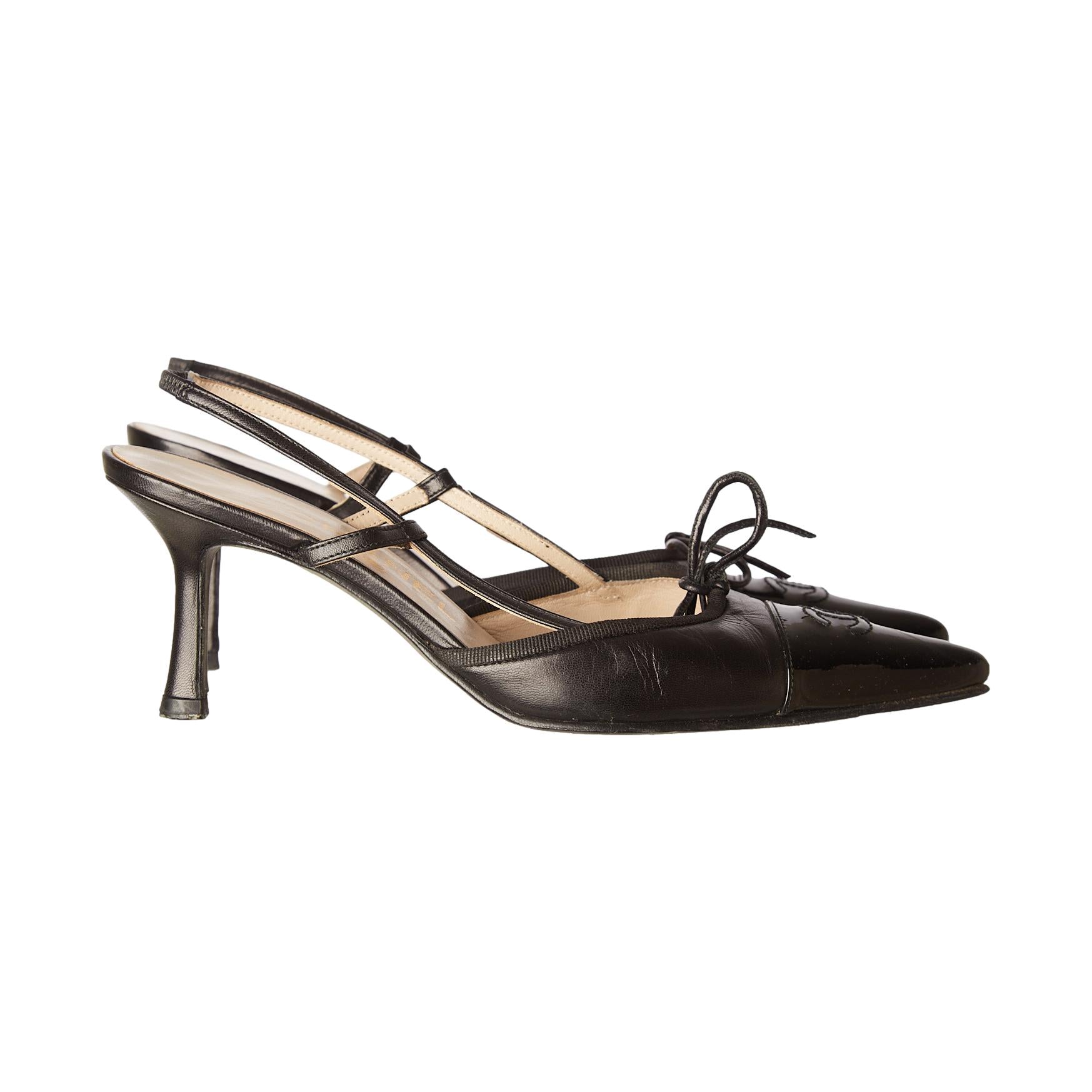 RARE Chanel Black Suede Heels 120mm “CC” logo - Luxury & Vintage