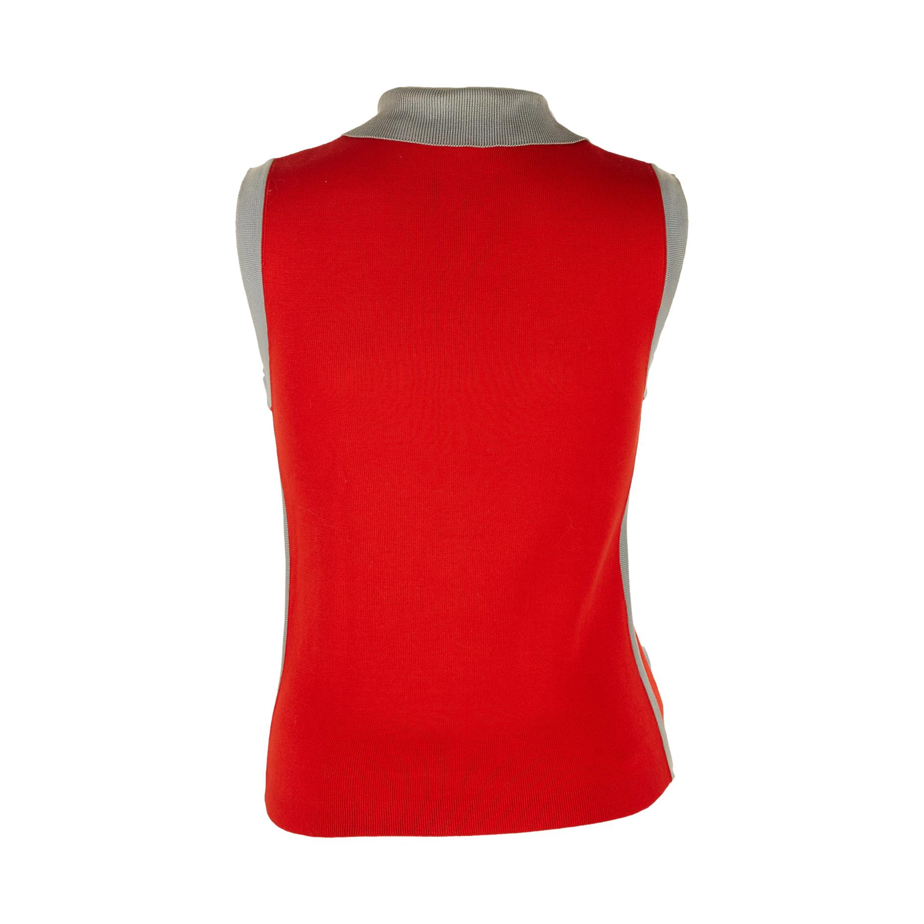 Chanel Red Logo Zipper Tank – Treasures of NYC