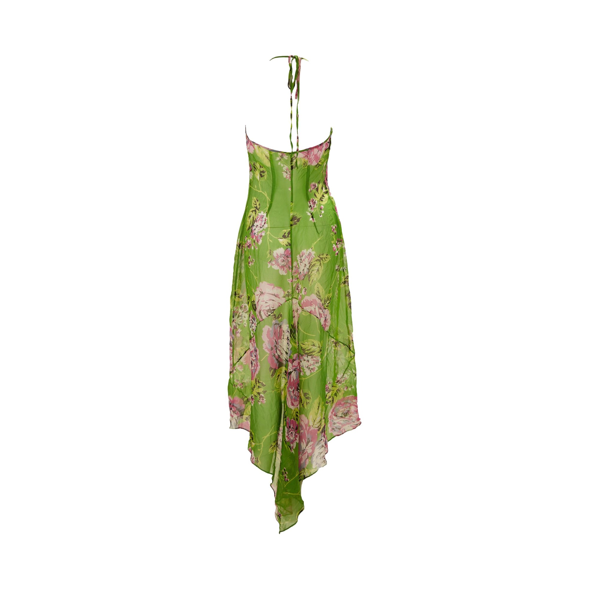 Dolce & Gabbana Green Floral Dress