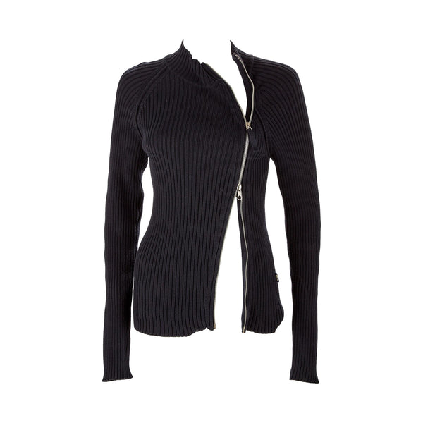 Jean Paul Gaultier Navy Blue Zipper Sweater