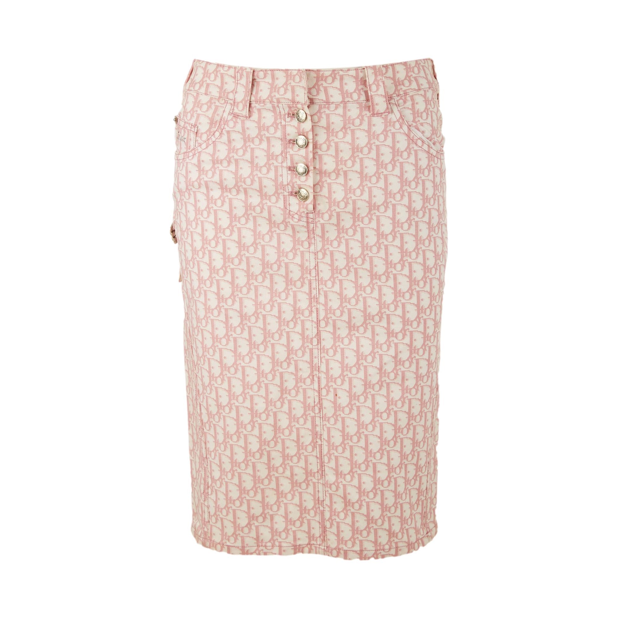 Dior Pink Logo Skirt