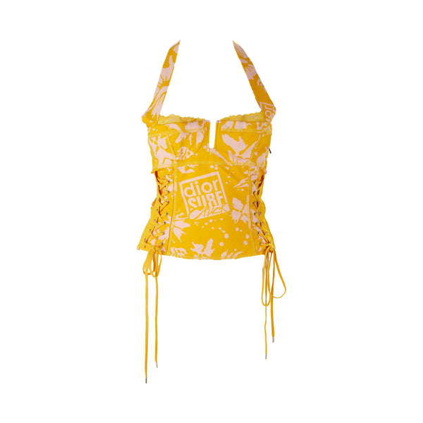 クリスチャンディオール 水着 Surf Chick スイムウェア Dior Surf Yellow Corset Top – Treasures of NYC