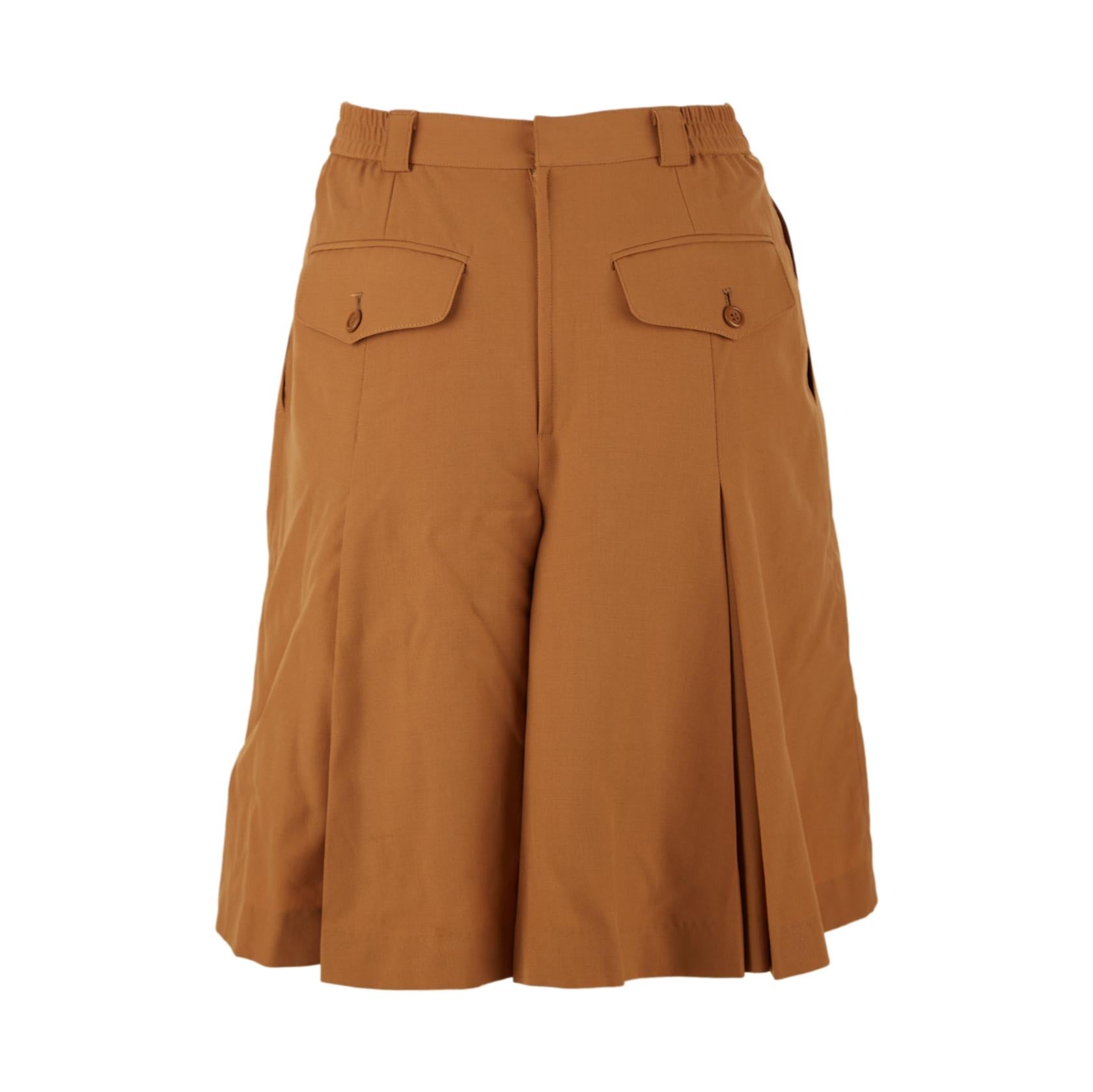 Dior Brown Pleated Skirt