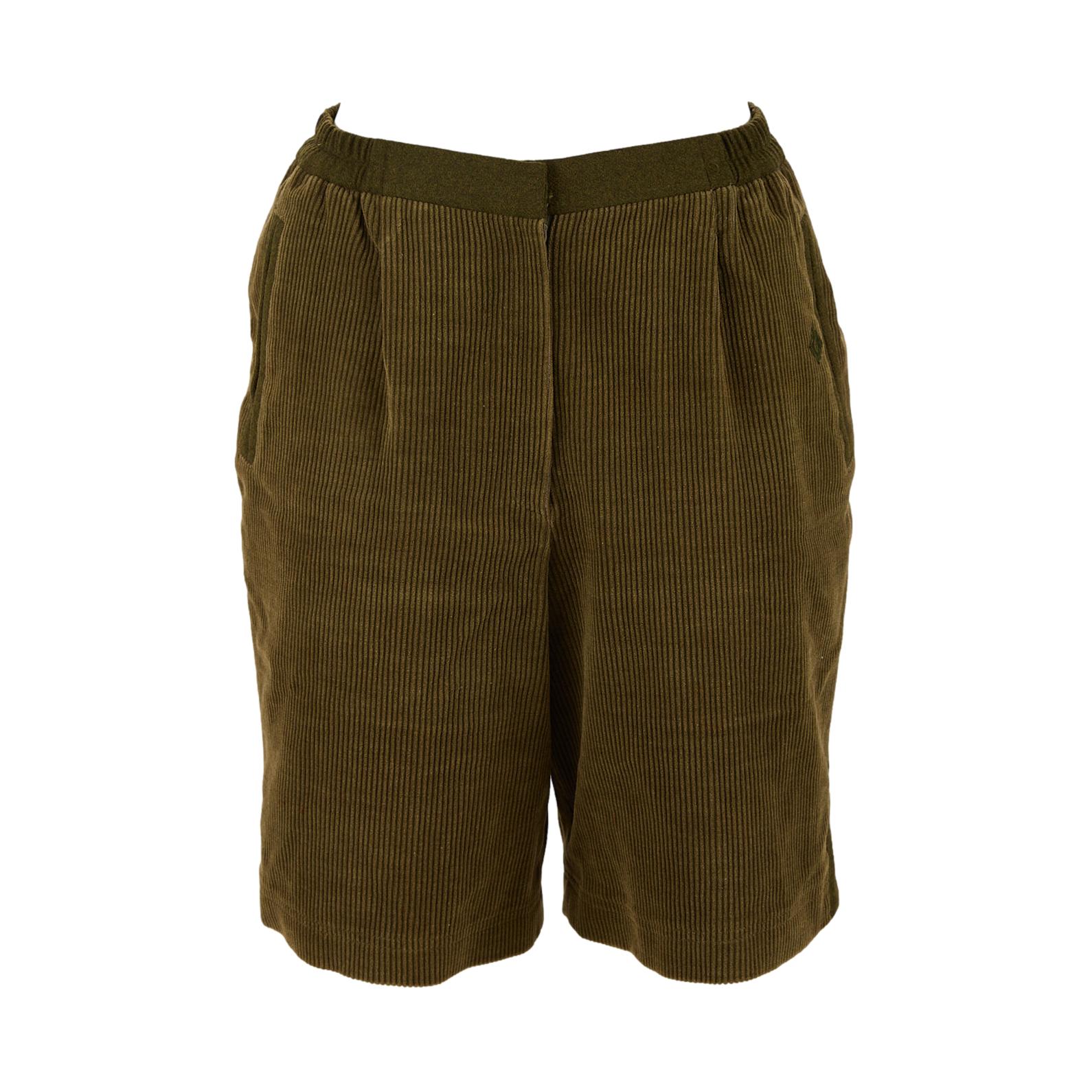 Dior Green Corduroy Shorts
