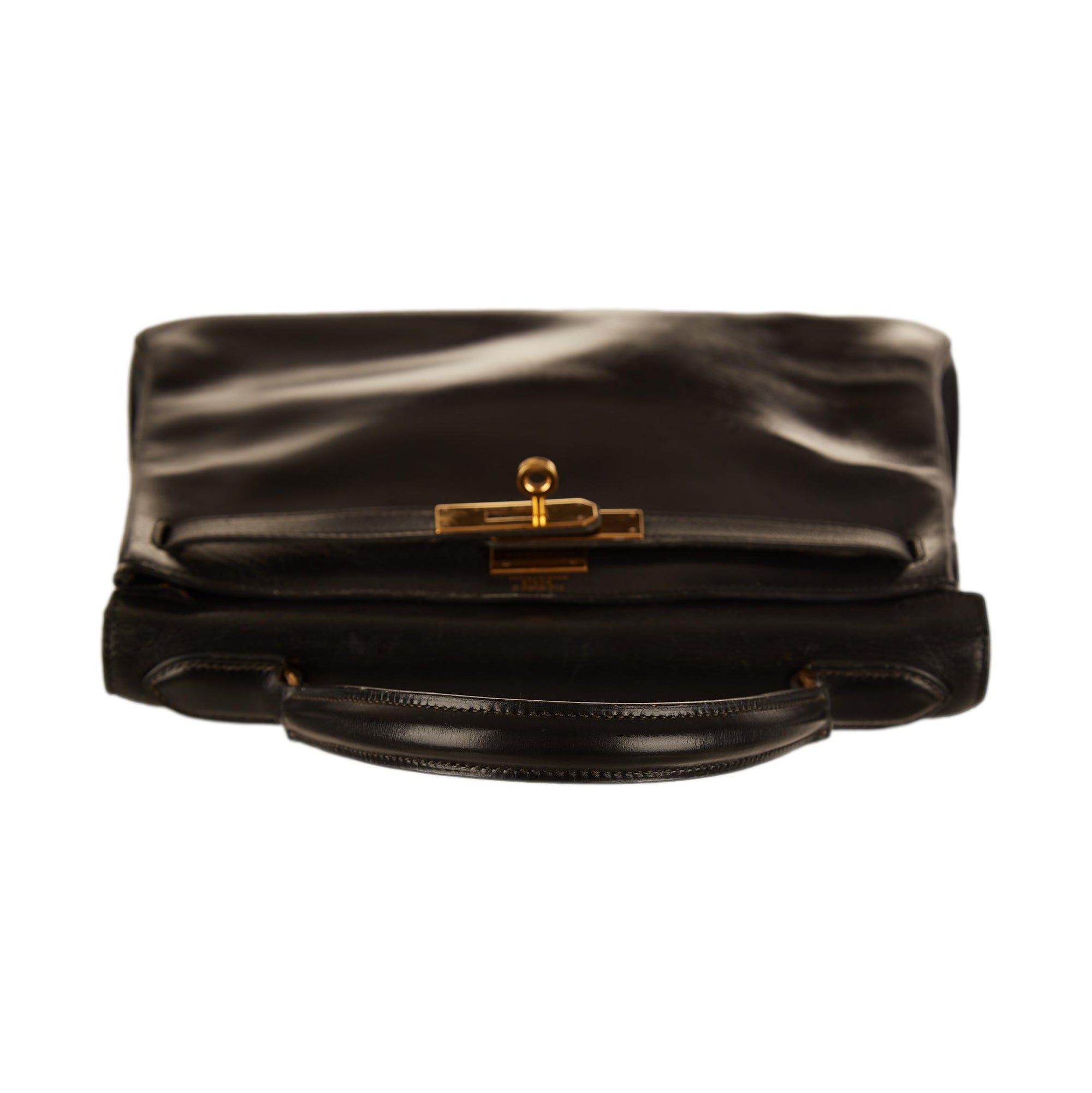 Hermes Black Kelly 28 Bag