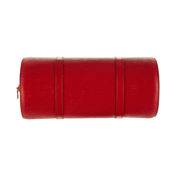 Louis Vuitton Red Epi Cylinder Bag