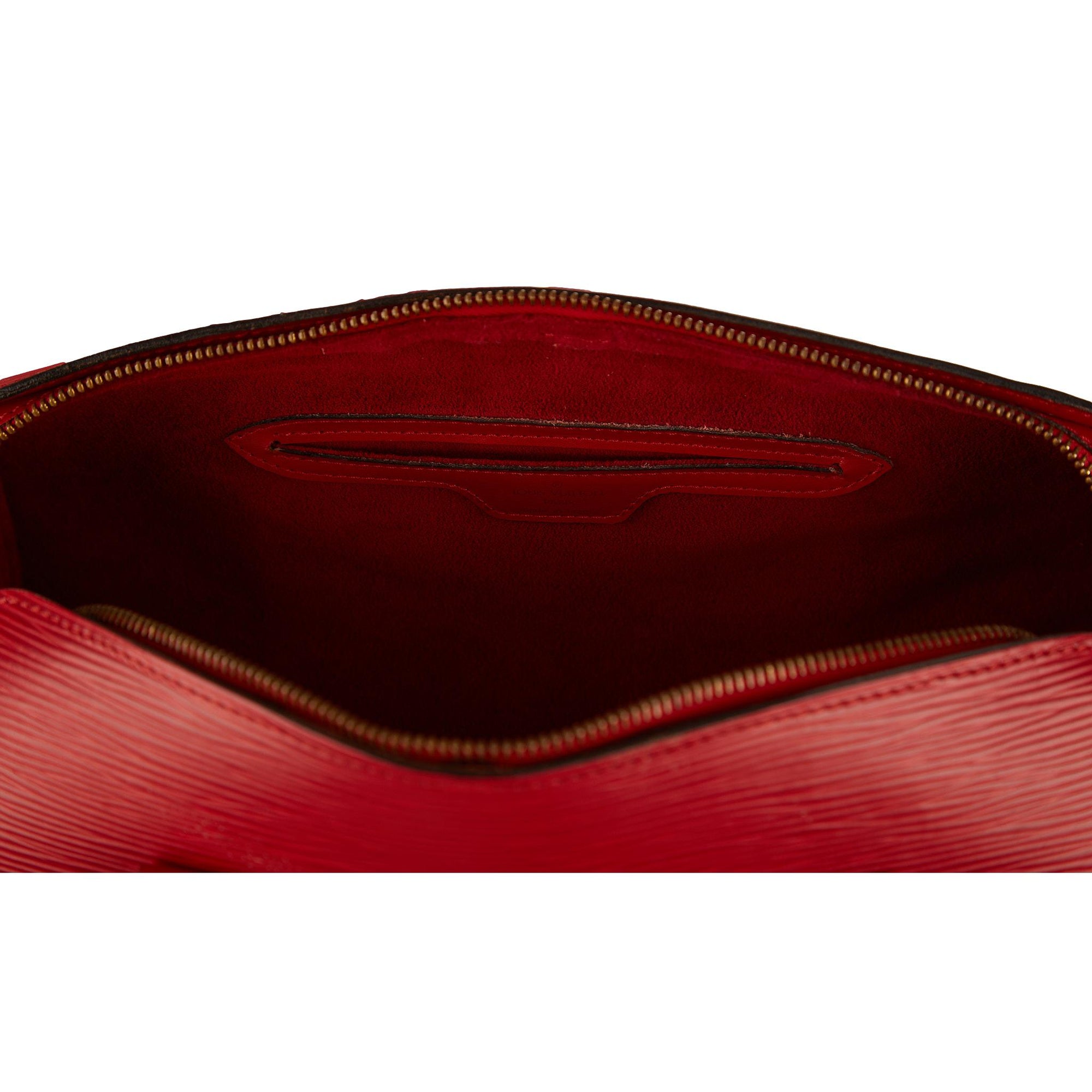 Louis Vuitton Red Epi Cylinder Bag