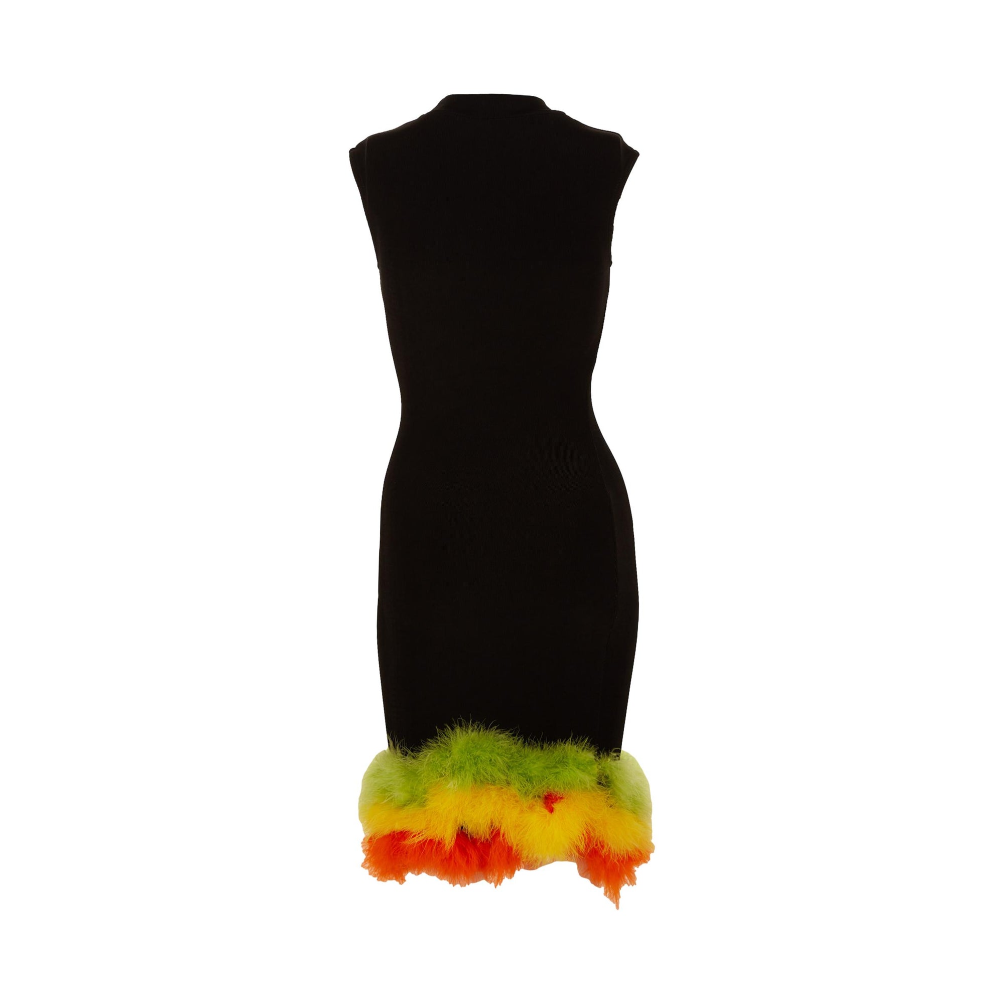 Jean Paul Gaultier Black Feather Dress