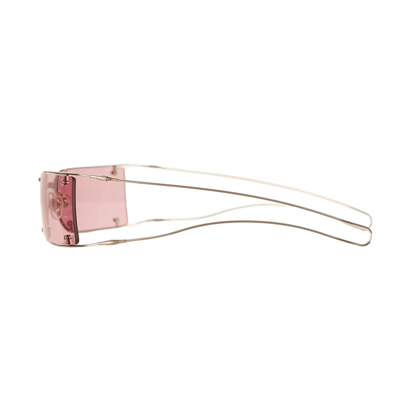 Chanel Pink Wire Sunglasses