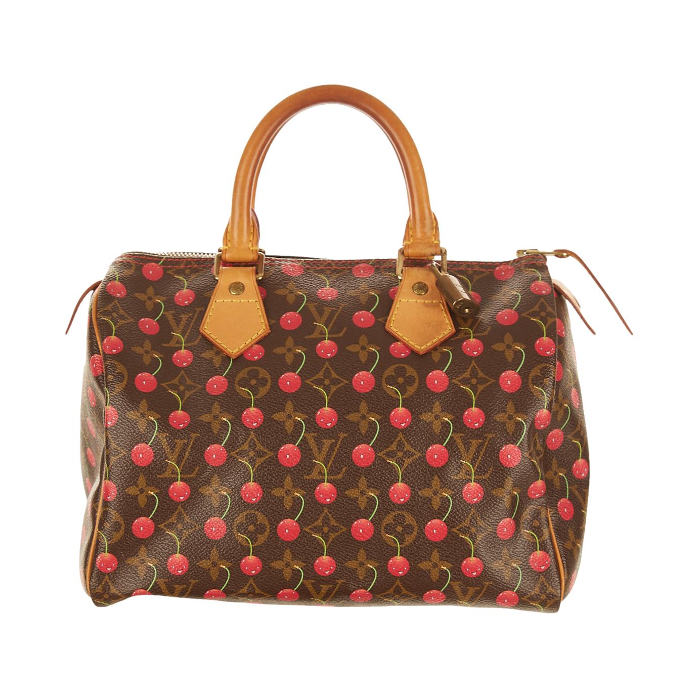 FWRD Renew Louis Vuitton Monogram Cherry Speedy 25 Bag in Brown
