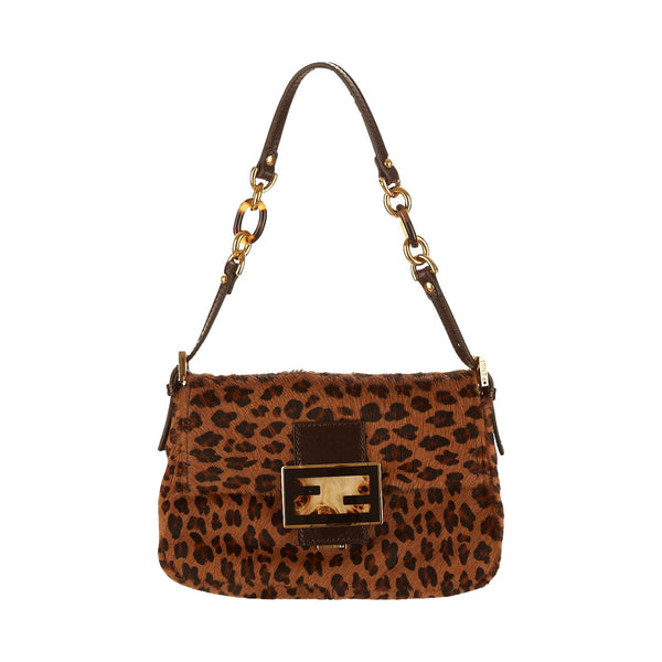 Fendi Cheetah Print Mini Shoulder Bag