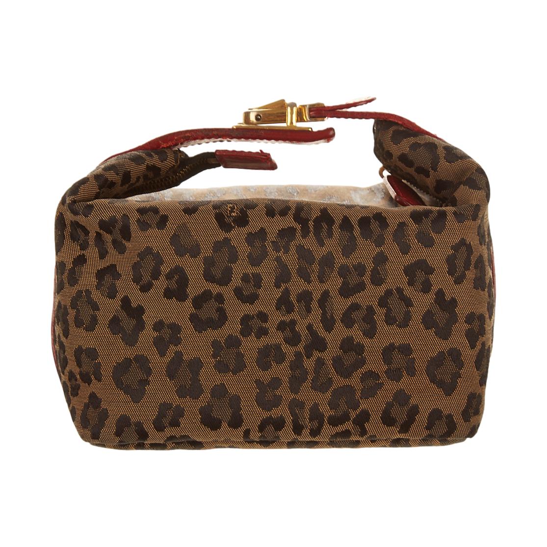 Fendi Cheetah Print Mini Top Handle Bag